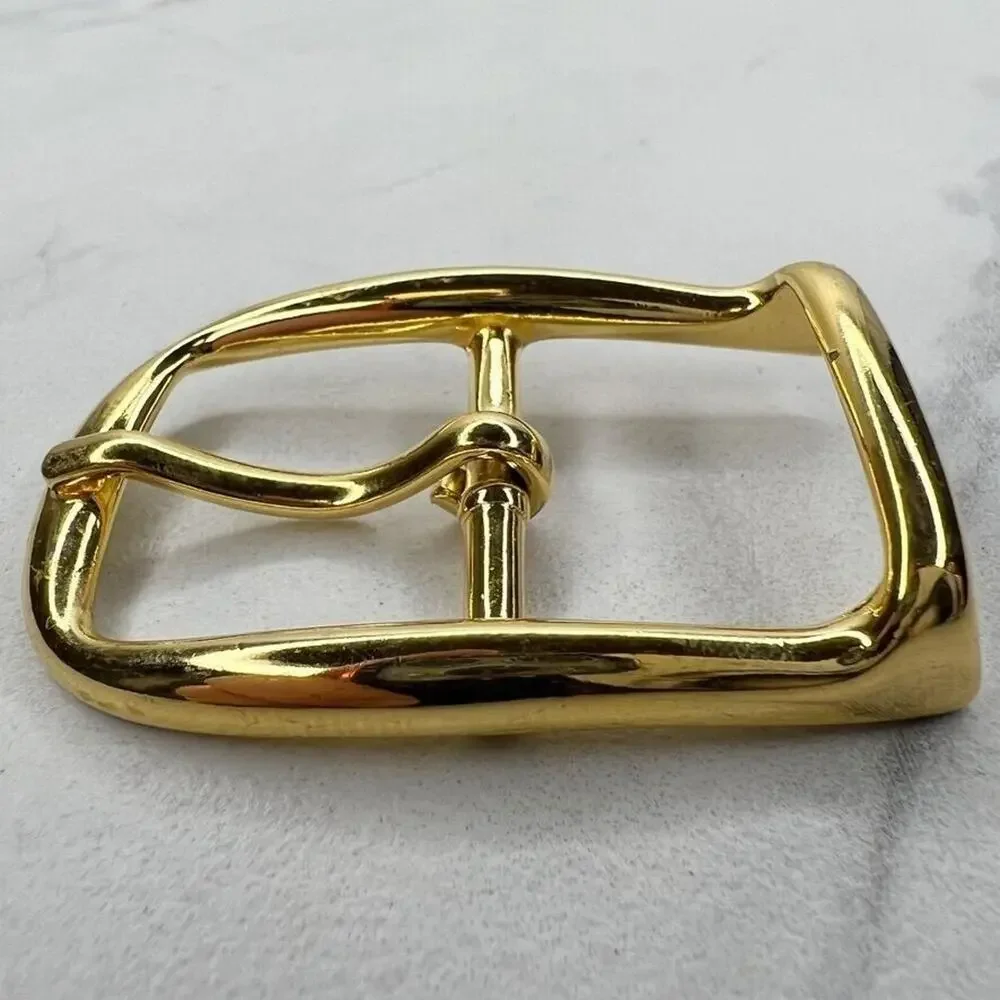 Vintage Gold Tone Simple Basic Belt Buckle for up to 1 Inch Belt